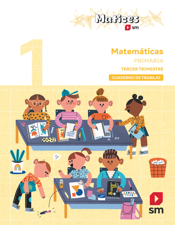 Cuaderno de Matemáticas. 1 Primaria. 3 Trimestre. Matices. Aa. Vv. (EDICIONES SM) 9788410551947 Imagen principal del producto