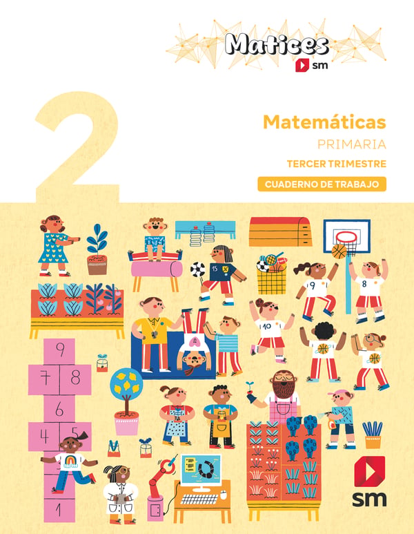 Cuaderno de Matemáticas. 2 Primaria. 3 Trimestre. Matices. Aa. Vv. (EDICIONES SM) 9788410551978 Imagen principal del producto