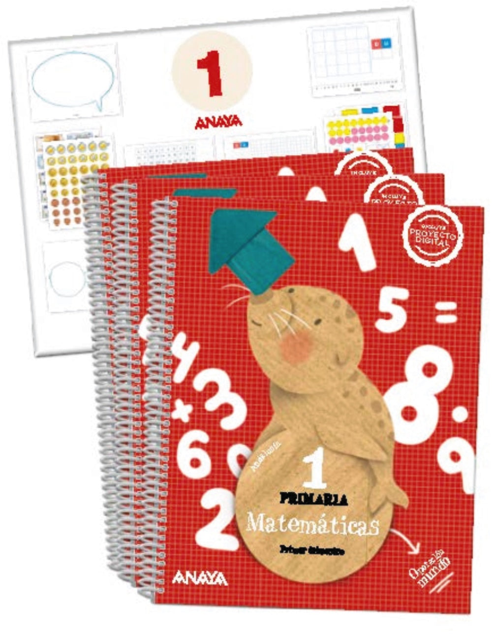 Matemáticas 1. Cuadrícula. (Incluye material manipulativo) (1º Primaria) Operación Mundo | Varios autores | 9788469893890 (ANAYA TEXTO) Imagen principal del producto