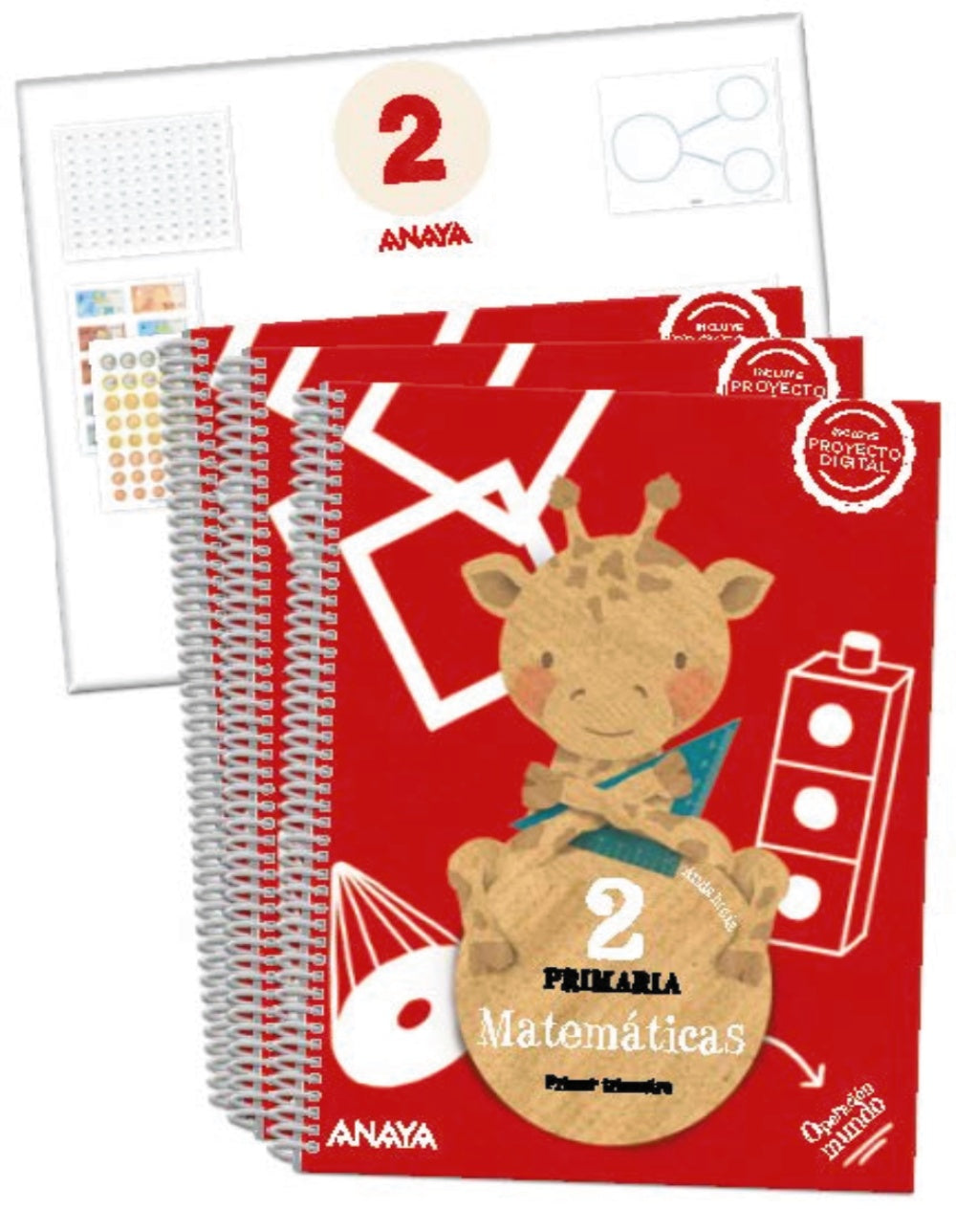 Matemáticas 2. (Incluye material manipulativo) (2º Primaria) Operación Mundo | Varios autores | 9788469893968 (ANAYA TEXTO) Imagen principal del producto