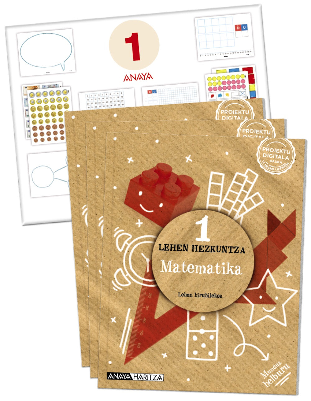 Matematika 1. (Incluye material manipulativo) (1º Primaria) Mundua helburu | Varios autores | 9788469894279 (ANAYA TEXTO) Imagen principal del producto