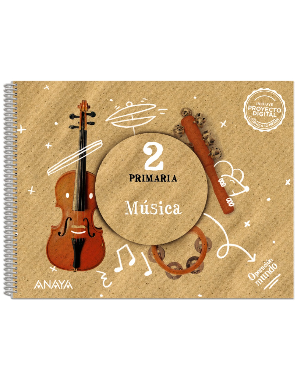 Música 2. (2º Primaria) Operación Mundo | Varios autores | 9788469897010 (ANAYA TEXTO)