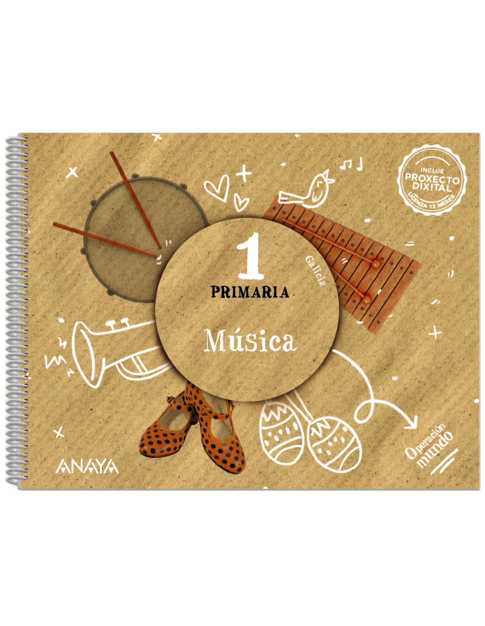 Música 1. (1º Primaria) Operación Mundo | Varios autores | 9788469897102 (ANAYA TEXTO)