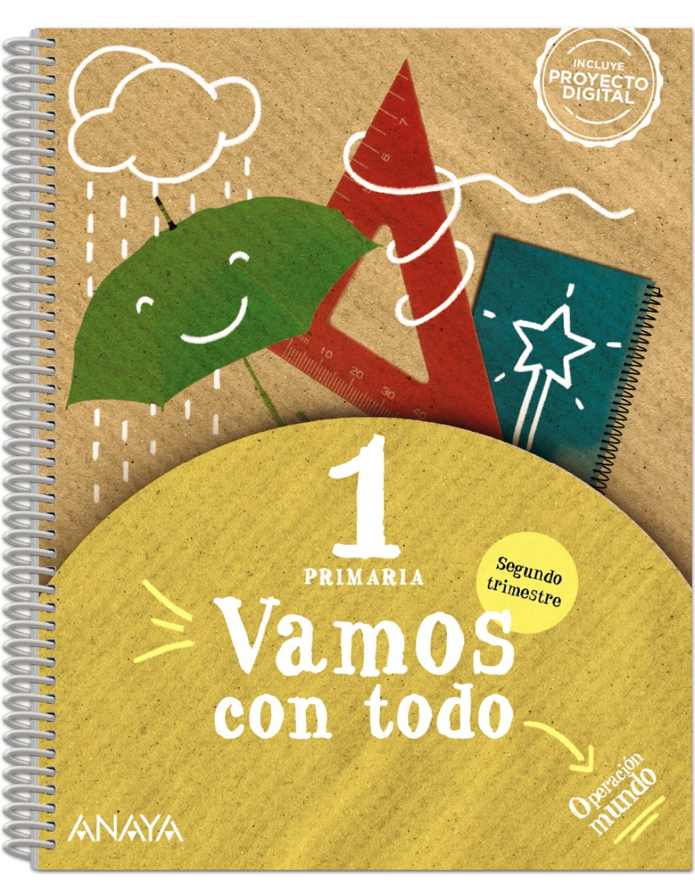 Vamos con todo 1. Segundo trimestre (1º Primaria) Operación Mundo | Varios autores | 9788469897775 (ANAYA TEXTO)