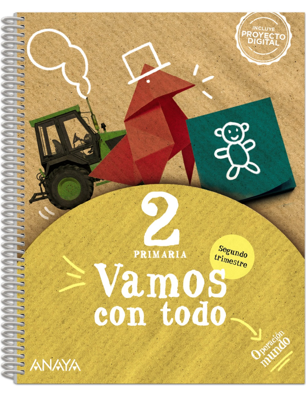 Vamos con todo 2. Segundo trimestre (2º Primaria) Operación Mundo | Varios autores | 9788469897973 (ANAYA TEXTO) Imagen principal del producto
