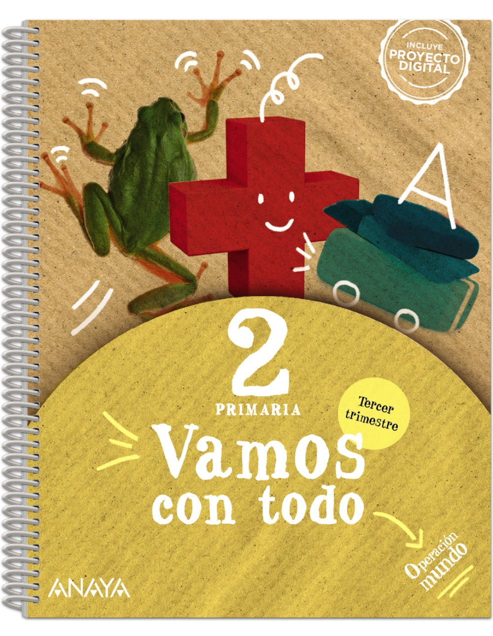 Vamos con todo 2. Tercer trimestre (2º Primaria) Operación Mundo | Varios autores | 9788469898000 (ANAYA TEXTO)