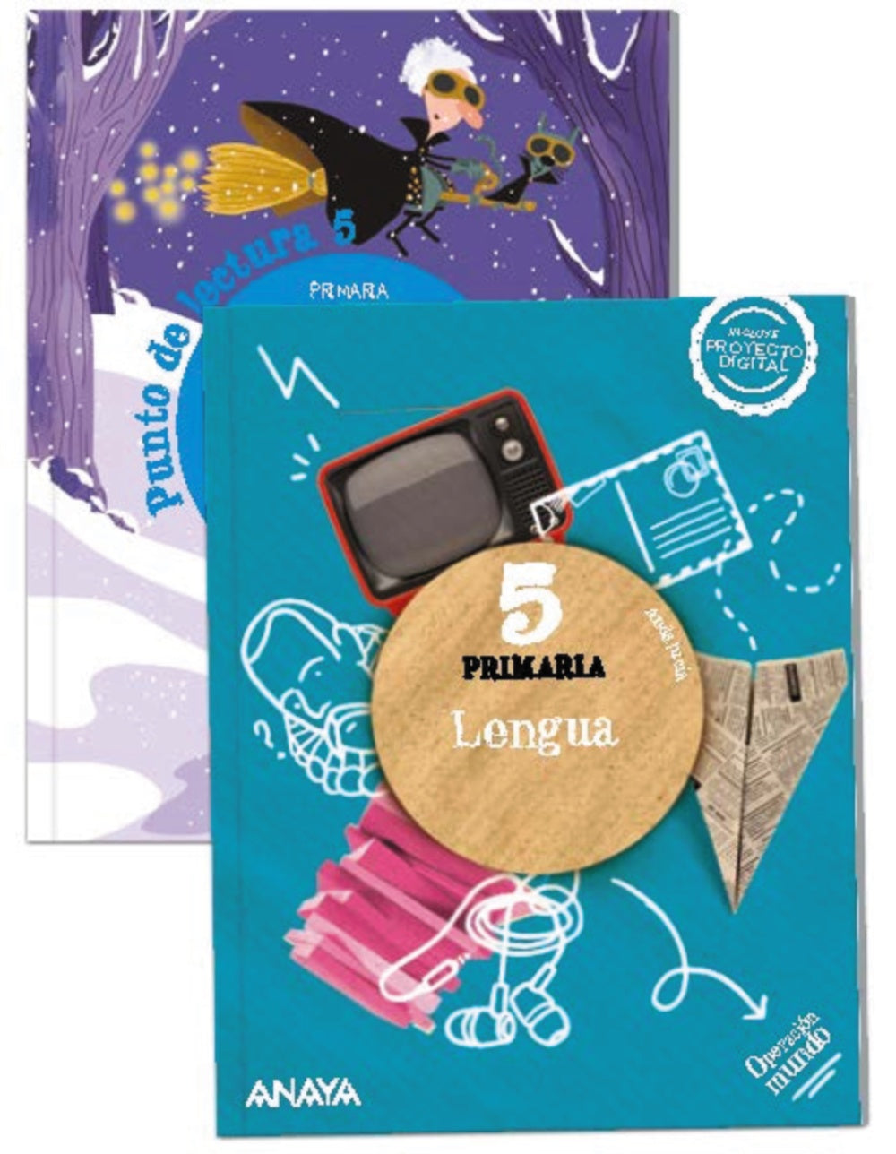Lengua 5. (Incluye Punto de lectura 5.) (5º Primaria) Operación Mundo | Varios autores | 9788414302019 (ANAYA TEXTO)