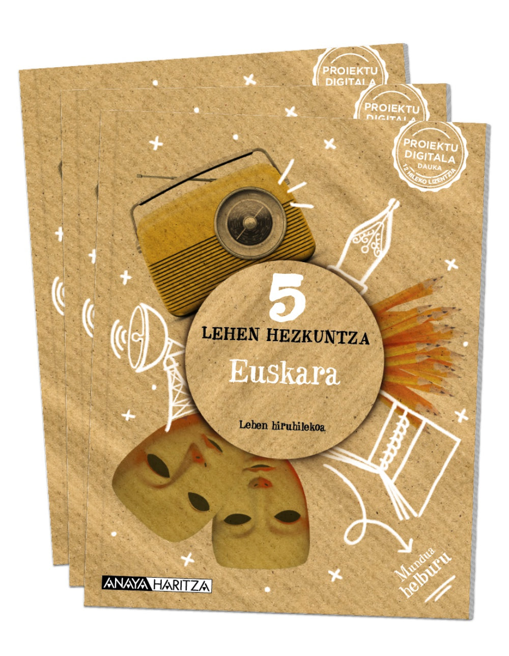 Euskara 5. (5º Primaria) Mundua helburu | Varios autores | 9788414302309 (ANAYA TEXTO)