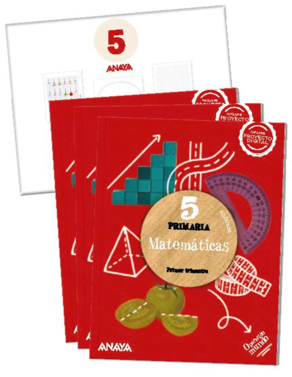 Matemáticas 5. (Incluye material manipulativo) (5º Primaria) Operación Mundo | Varios autores | 9788414302484 (ANAYA TEXTO) Imagen principal del producto