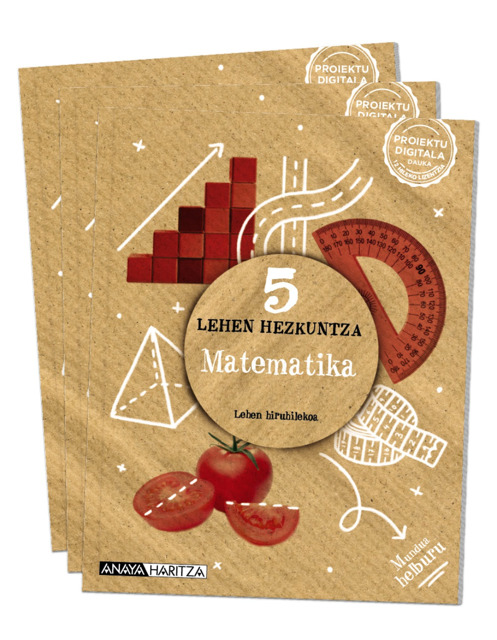 Matematika 5. (5º Primaria) Mundua helburu | Varios autores | 9788414302620 (ANAYA TEXTO)