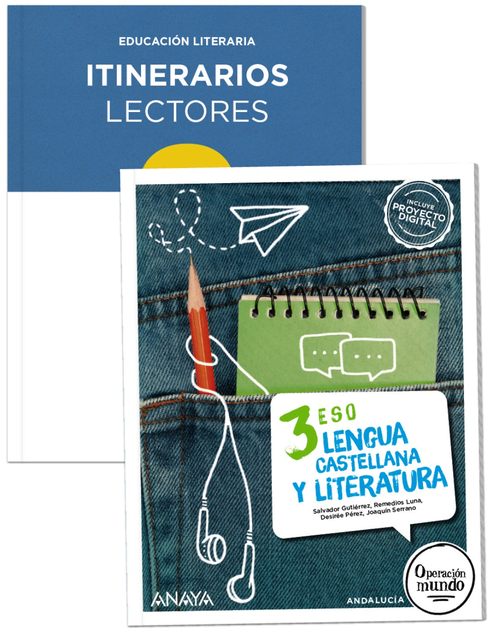 Lengua y Literatura 3. + Itinerarios lectores (3º ESO) Operación Mundo | Varios autores | 9788414304884 (ANAYA TEXTO)
