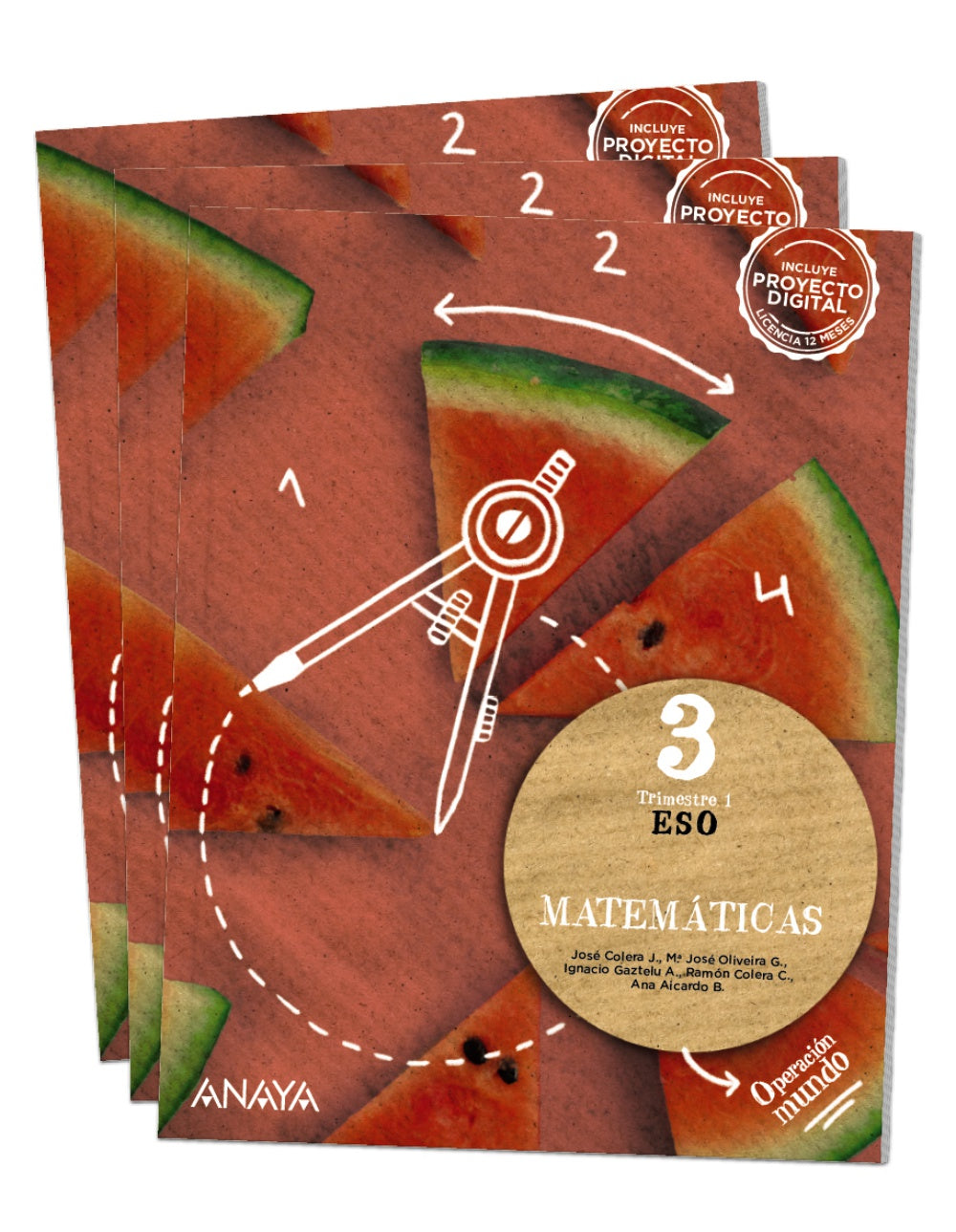 Matemáticas 3. (3º ESO) Operación Mundo | Varios autores | 9788414305324 (ANAYA TEXTO)