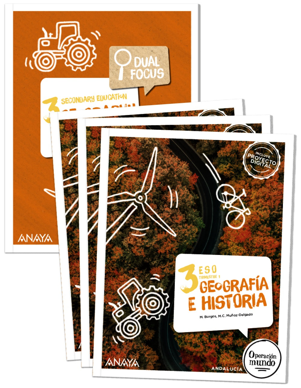 Geografía e Historia 3. (Trimestres + Dual Focus) (3º ESO) Operación Mundo | Varios autores | 9788414307243 (ANAYA TEXTO)