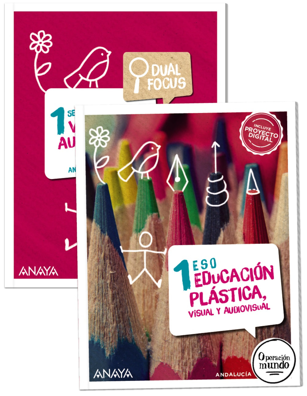 Educación Plástica, Visual y Audiovisual 1. + Dual Focus (1º ESO) Operación Mundo | Anaya Educación | 9788414309728 (ANAYA TEXTO)