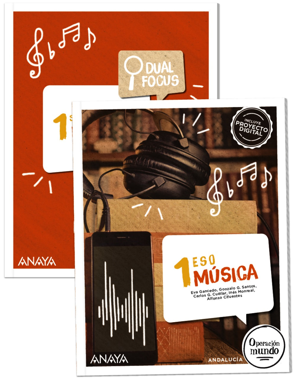 Música 1. + Dual Focus Music (1º ESO) Operación Mundo | Varios autores | 9788414309889 (ANAYA TEXTO)