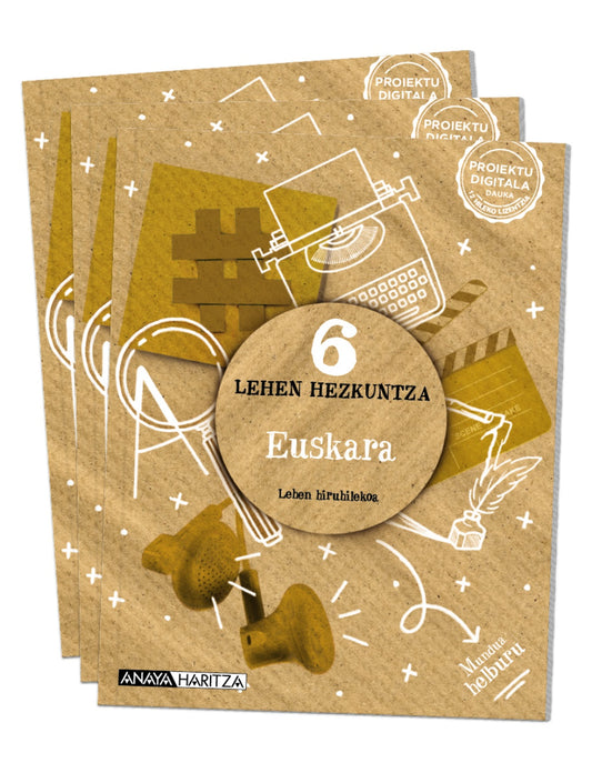 Euskara 6 (6º Primaria) Mundua helburu | Varios autores | 9788414322222 (ANAYA TEXTO)
