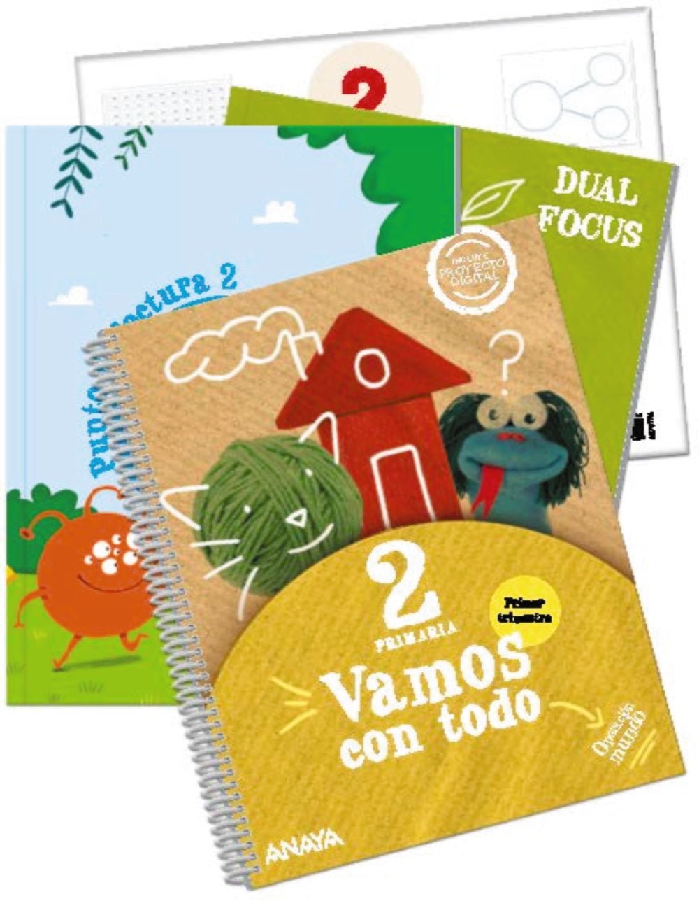 Vamos con todo 2. Primer trimestre. + Punto de lectura 2. + Material manipulativo+ Science 2. Dual focus (2º Primaria) Operación Mundo | Varios autores | 9788414317341 (ANAYA TEXTO)