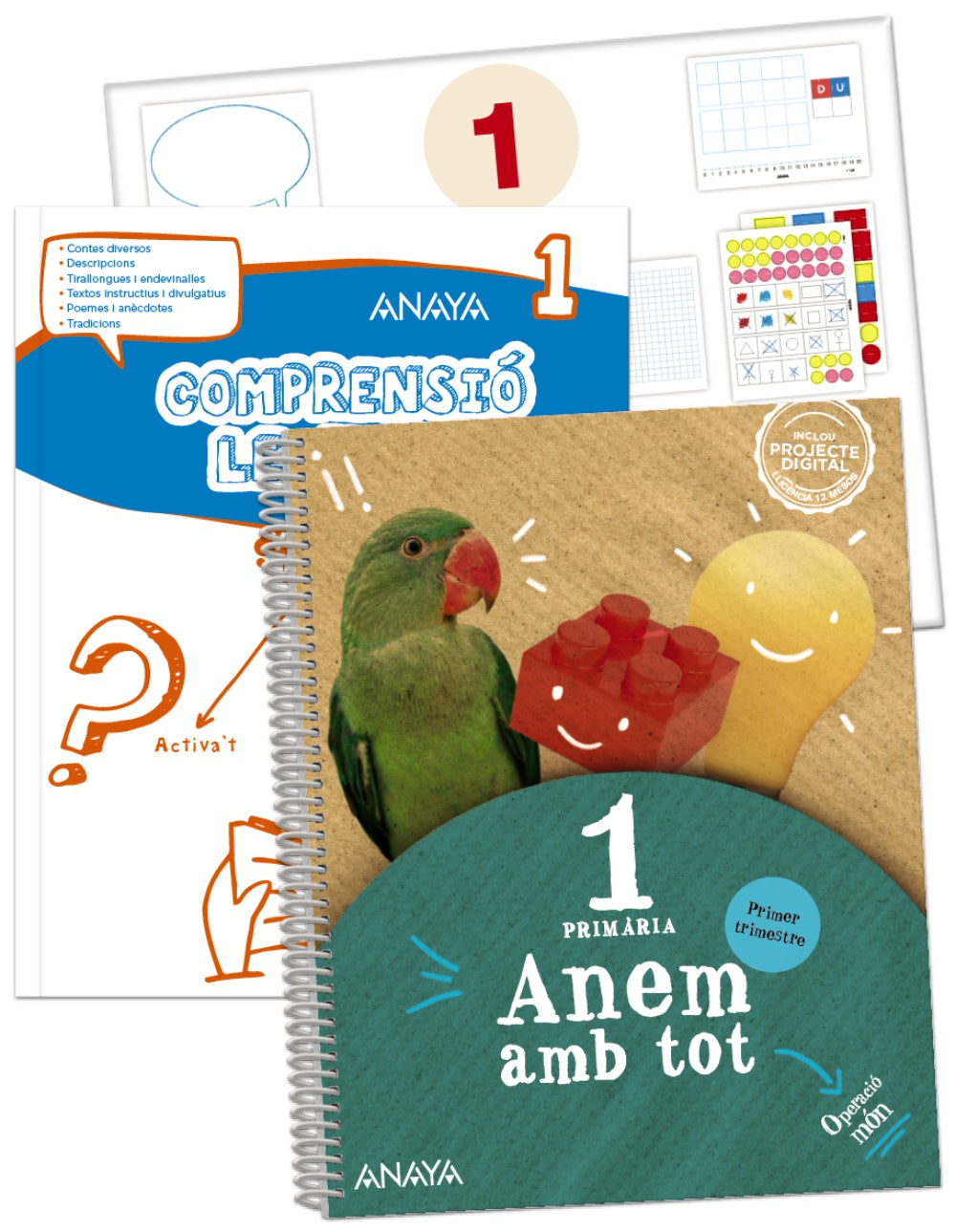 Anem amb tot 1. Primer trimestre. + Compresió lectora 1 + Matemàtiques 1. Material manipulativo. José Francisco Cañada González (ANAYA EDUCACIÓN) 9788414317372 Imagen principal del producto