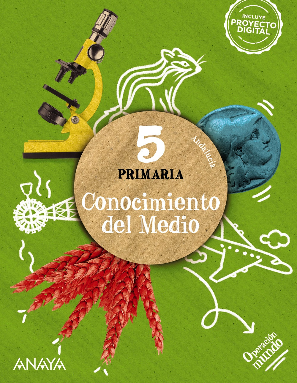 Conocimiento del medio 5 (5º Primaria) Operación Mundo | Varios autores | 9788414317990 (ANAYA TEXTO)