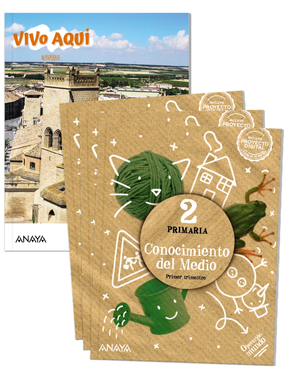 Conocimiento del Medio 2. (2º Primaria) Operación Mundo | Varios autores | 9788414318621 (ANAYA TEXTO) Imagen principal del producto