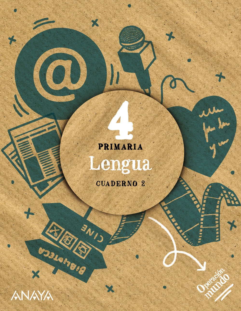 Lengua 4. Cuaderno 2 (4º Primaria) Operación Mundo | Anaya Educación | 9788414319321 (ANAYA TEXTO)