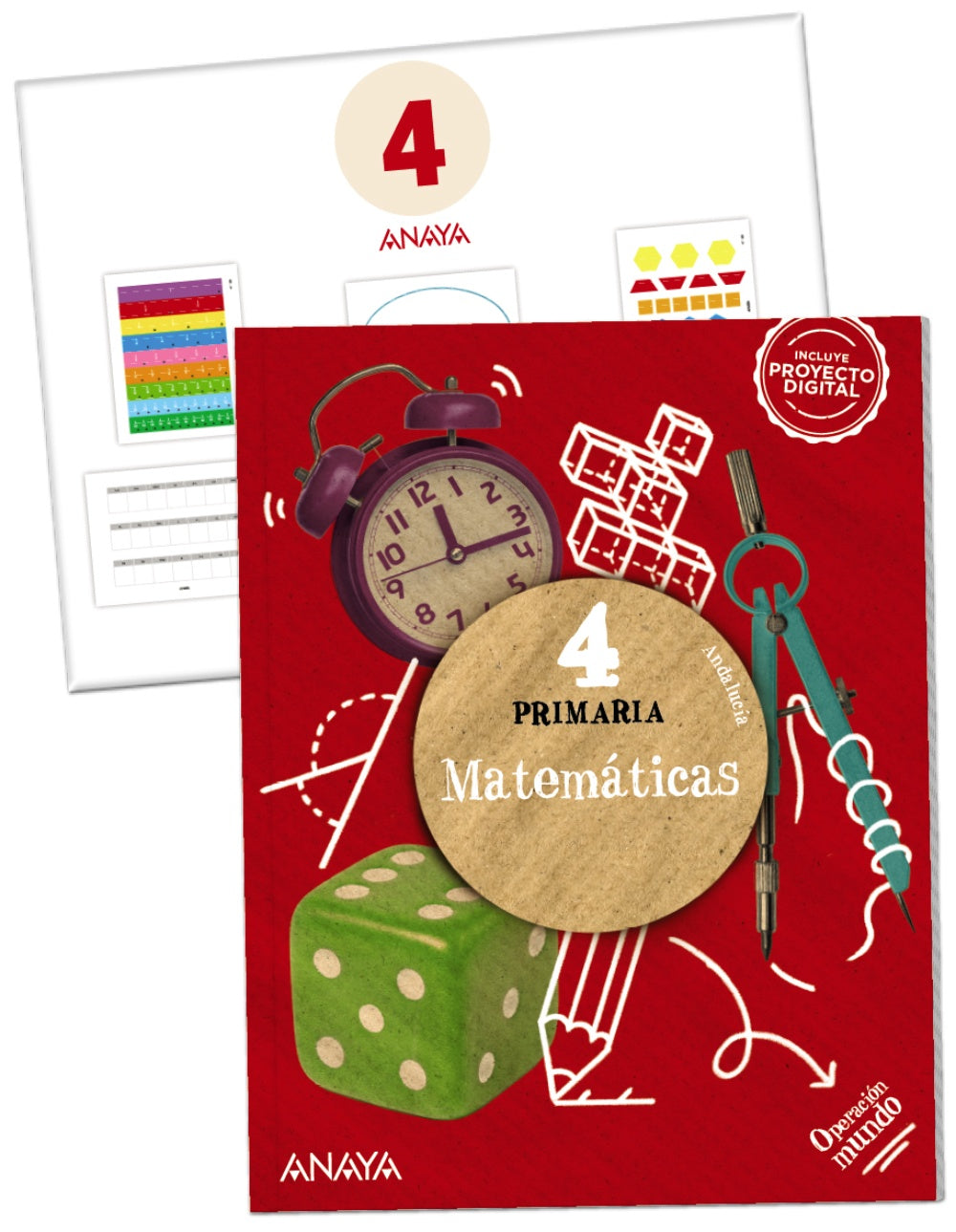 Matemáticas 4. (Incluye material manipulativo) (4º Primaria) Operación Mundo | Varios autores | 9788414319901 (ANAYA TEXTO)
