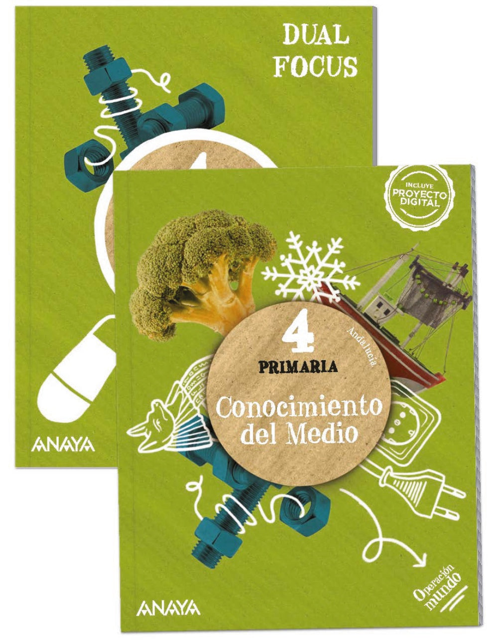 Conocimiento del Medio 4. + Science 4. Dual focus (4º Primaria) Operación Mundo | Varios autores | 9788414320242 (ANAYA TEXTO) Imagen principal del producto