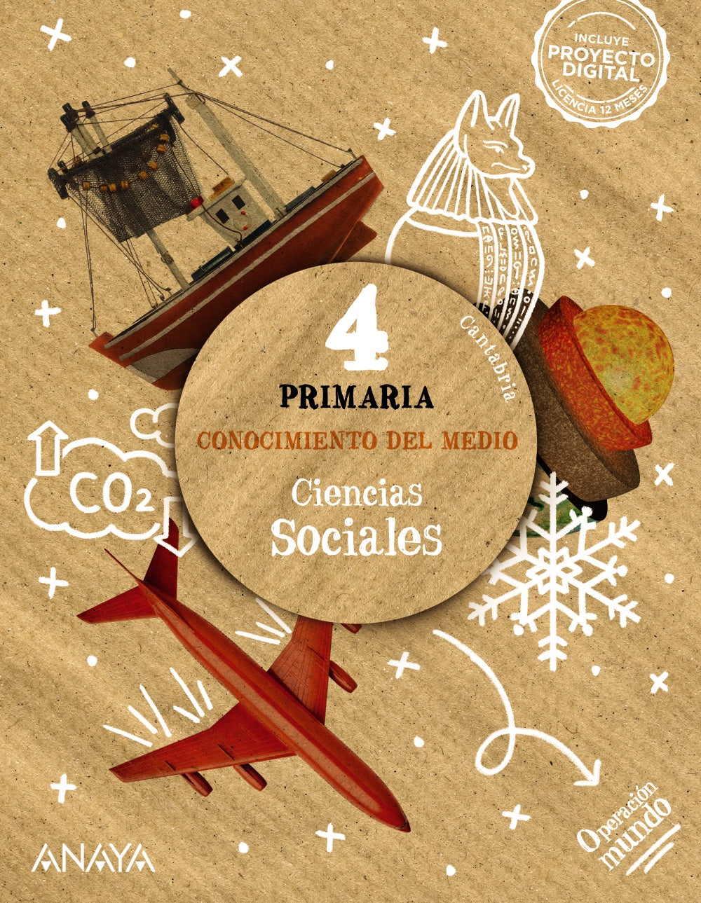 Conocimiento del Medio. Ciencias Sociales 4 (4º Primaria) Operación Mundo | Varios autores | 9788414321065 (ANAYA TEXTO)