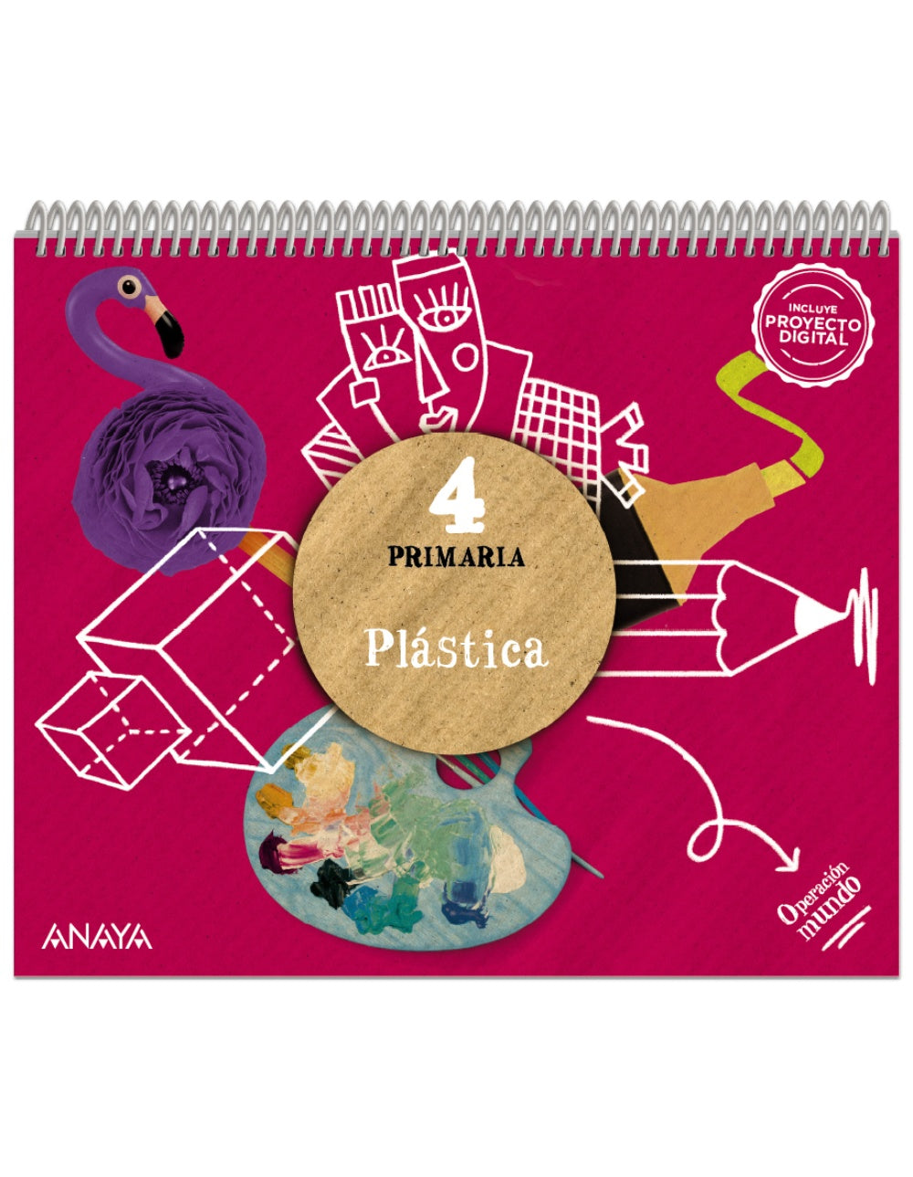 Plástica 4 (4º Primaria) Operación Mundo | Varios autores | 9788414321379 (ANAYA TEXTO) Imagen principal del producto