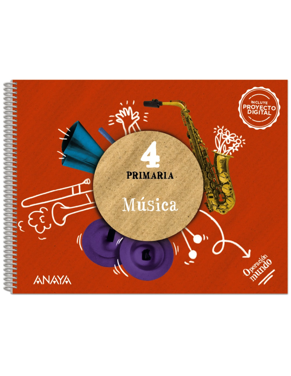 Música 4 (4º Primaria) Operación Mundo | Varios autores | 9788414321492 (ANAYA TEXTO)