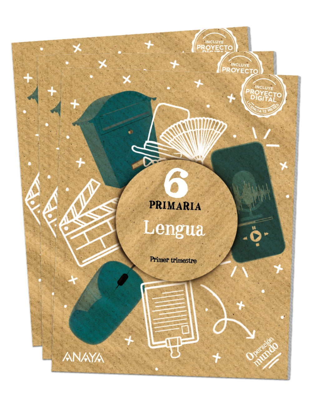 Lengua 6 (6º Primaria) Operación Mundo | Varios autores | 9788414321836 (ANAYA TEXTO)