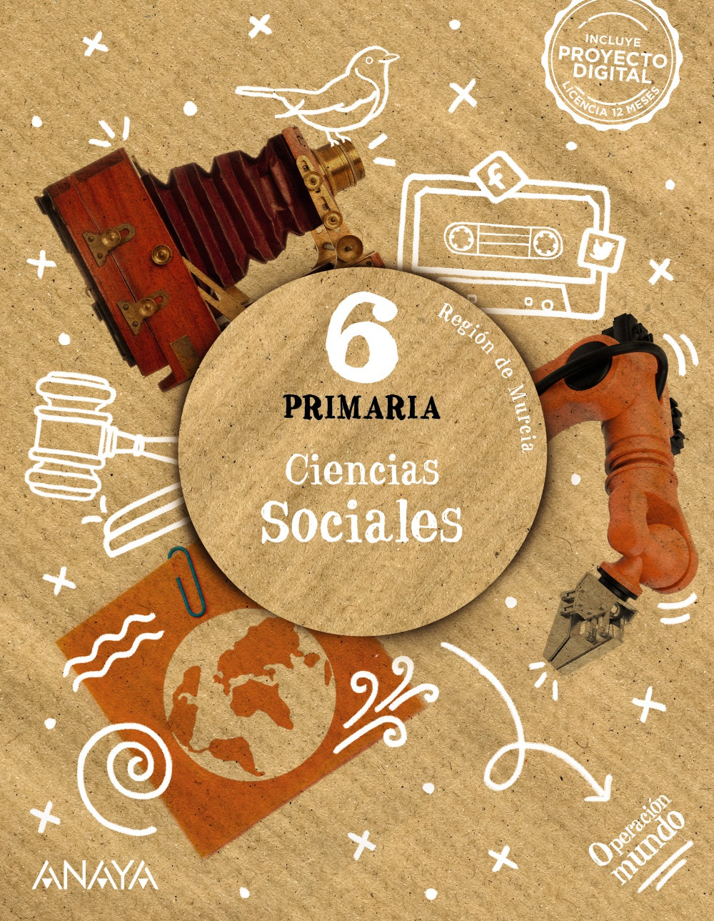 Ciencias Sociales 6 (6º Primaria) Operación Mundo | Varios autores | 9788414323700 (ANAYA TEXTO) Imagen principal del producto