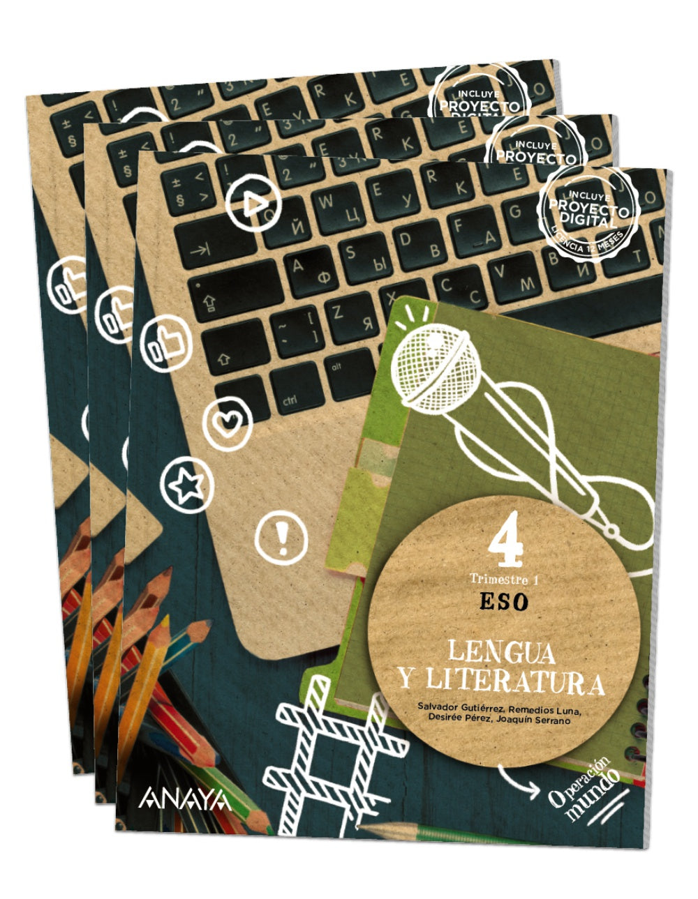 Lengua y Literatura 4 (4º ESO) Operación Mundo | Varios autores | 9788414324431 (ANAYA TEXTO) Imagen principal del producto