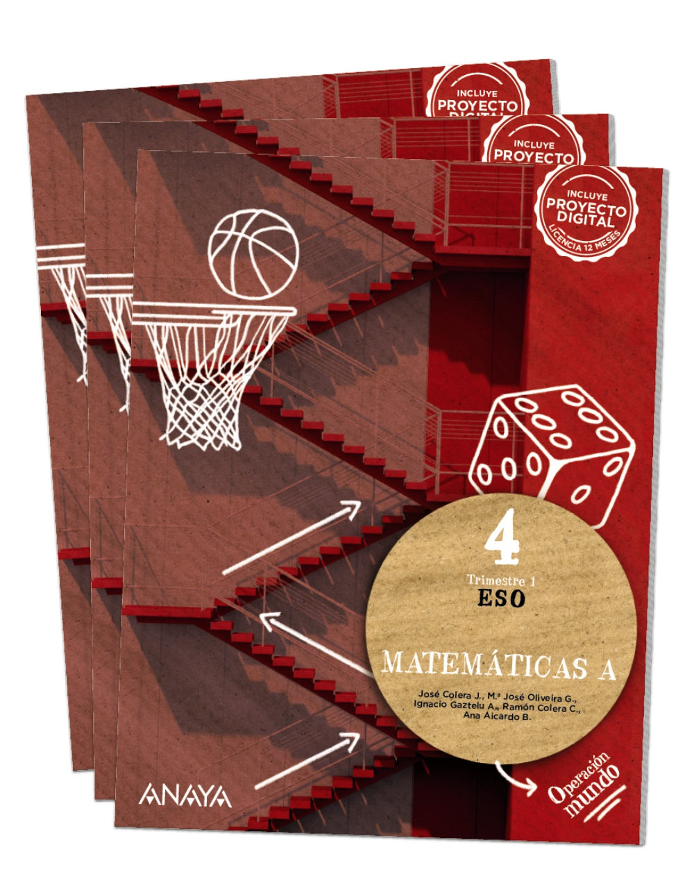 Matemáticas A 4 (4º ESO) Operación Mundo | Varios autores | 9788414325513 (ANAYA TEXTO)