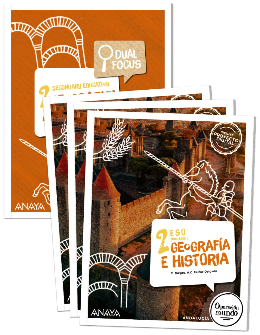 Geografía e Historia 2. (Trimestres + Dual Focus) (2º ESO) Operación Mundo | Varios autores | 9788414326404 (ANAYA TEXTO) Imagen principal del producto