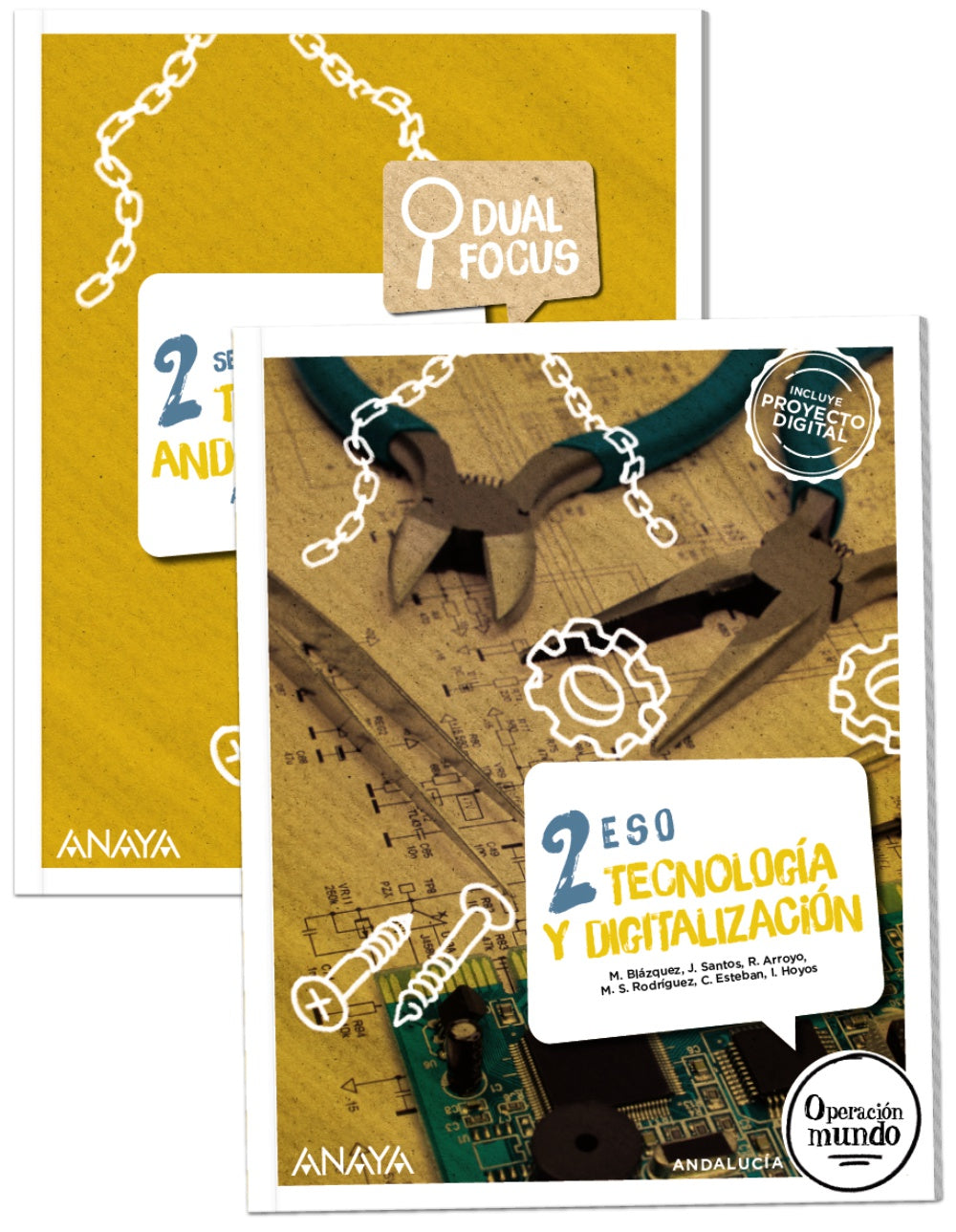 Tecnología y Digitalización 2. + Dual focus (2º ESO) Operación Mundo | Varios autores | 9788414328071 (ANAYA TEXTO) Imagen principal del producto