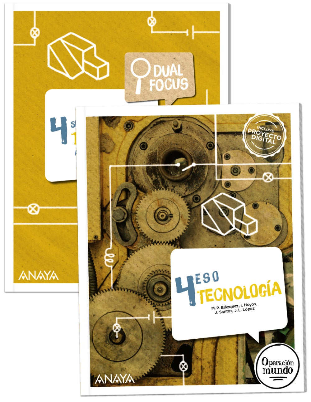 Tecnología 4. + Dual focus (4º ESO) Operación Mundo | Varios autores | 9788414328156 (ANAYA TEXTO)