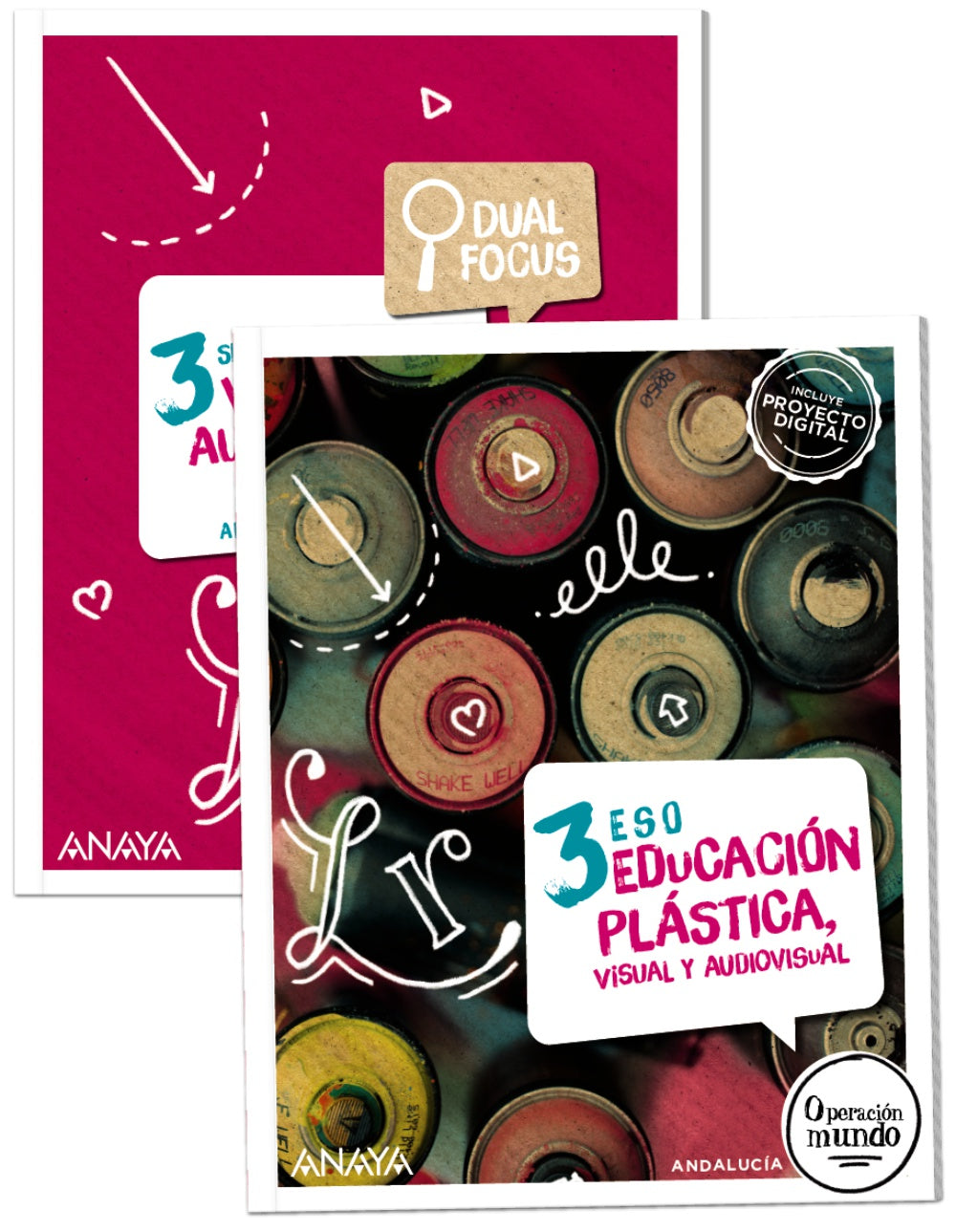 Educación Plástica, Visual y Audiovisual 3. + Dual Focus (3º ESO) Operación Mundo | Anaya Educación | 9788414328491 (ANAYA TEXTO) Imagen principal del producto