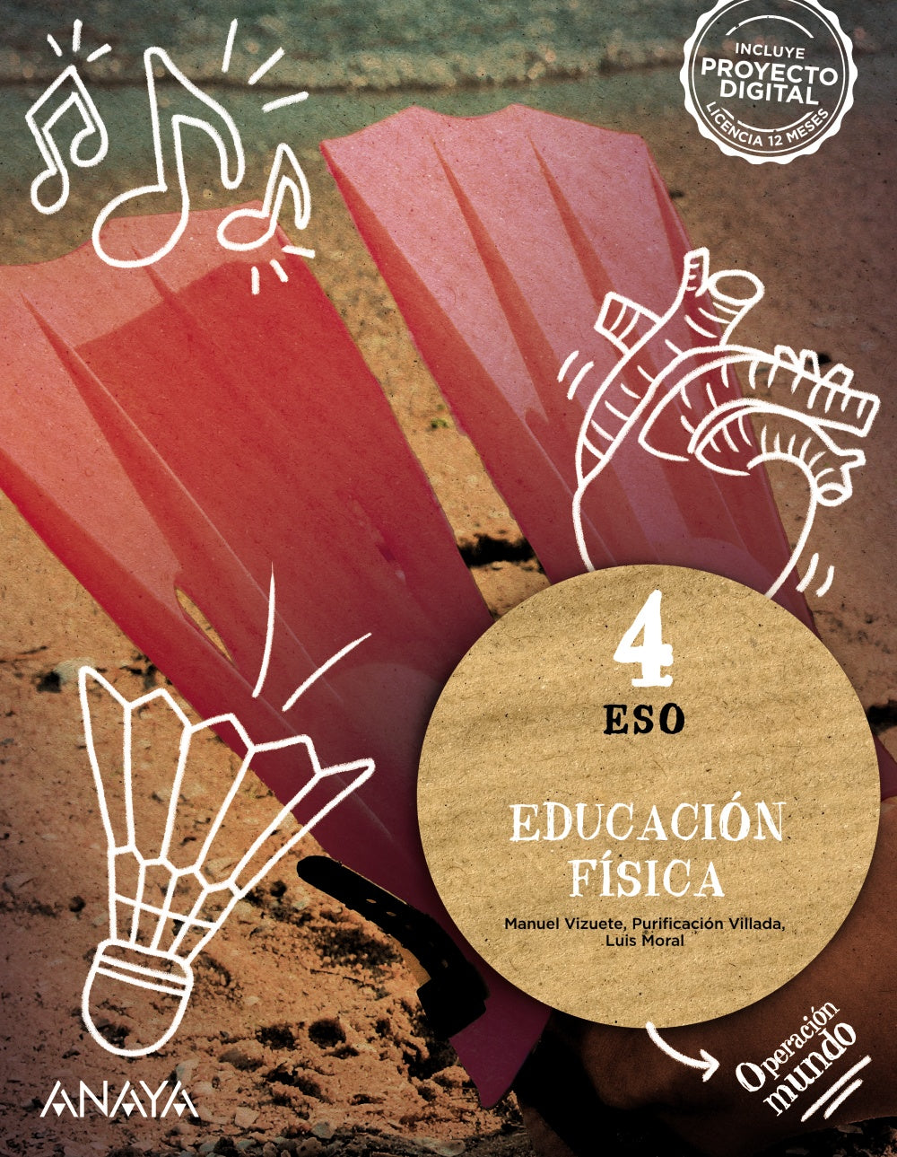Educación Física 4 (4º ESO) Operación Mundo | Varios autores | 9788414329290 (ANAYA TEXTO)