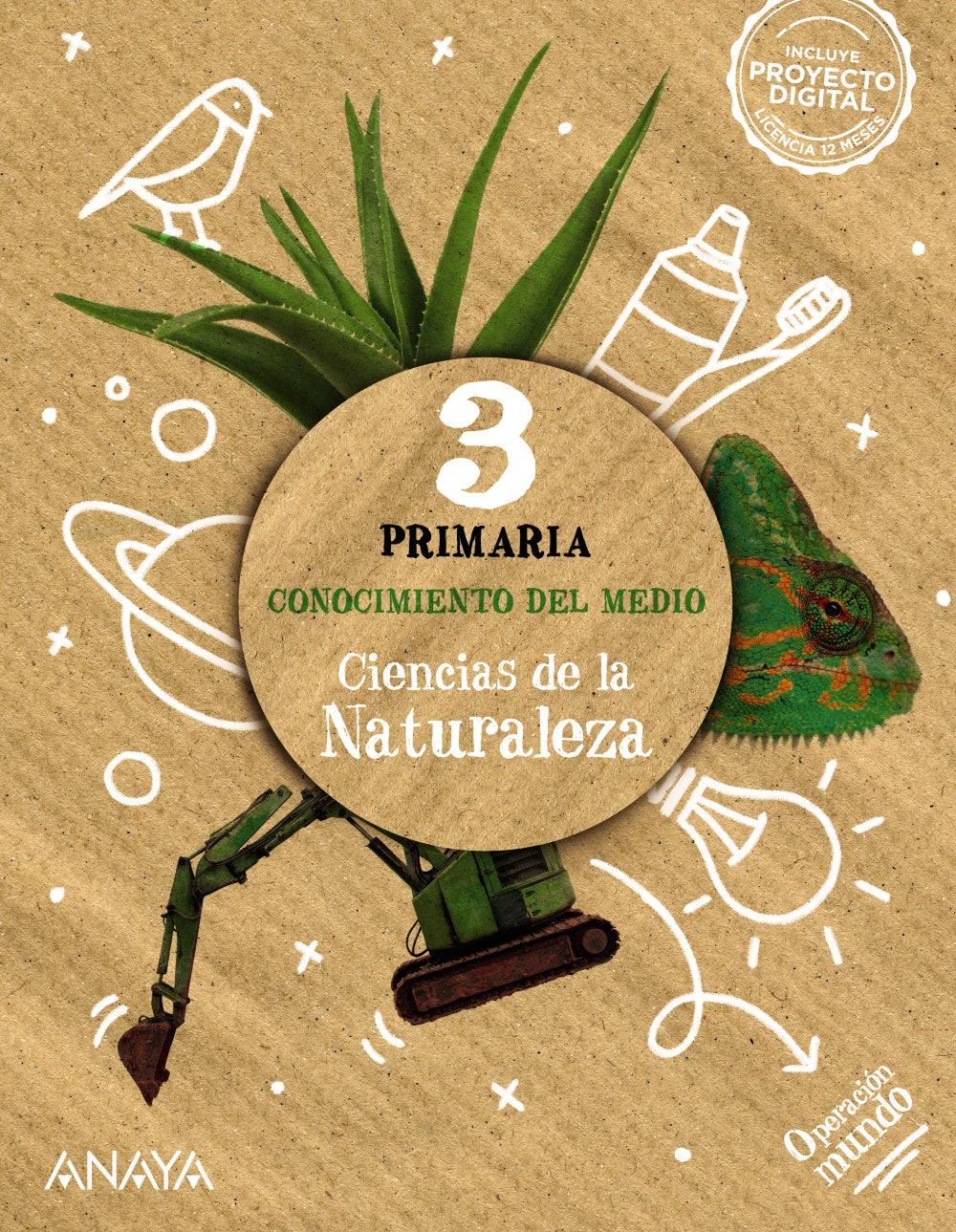 Conocimiento del Medio. Ciencias de la Naturaleza 3. (3º Primaria) Operación Mundo | Varios autores | 9788414333174 (ANAYA TEXTO)