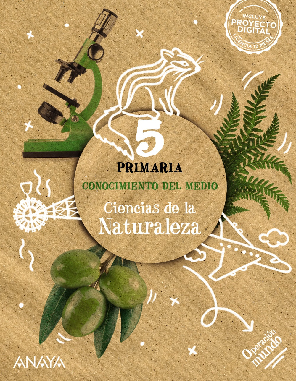 Conocimiento del Medio. Ciencias de la Naturaleza 5. (5º Primaria) Operación Mundo | Varios autores | 9788414333198 (ANAYA TEXTO) Imagen principal del producto