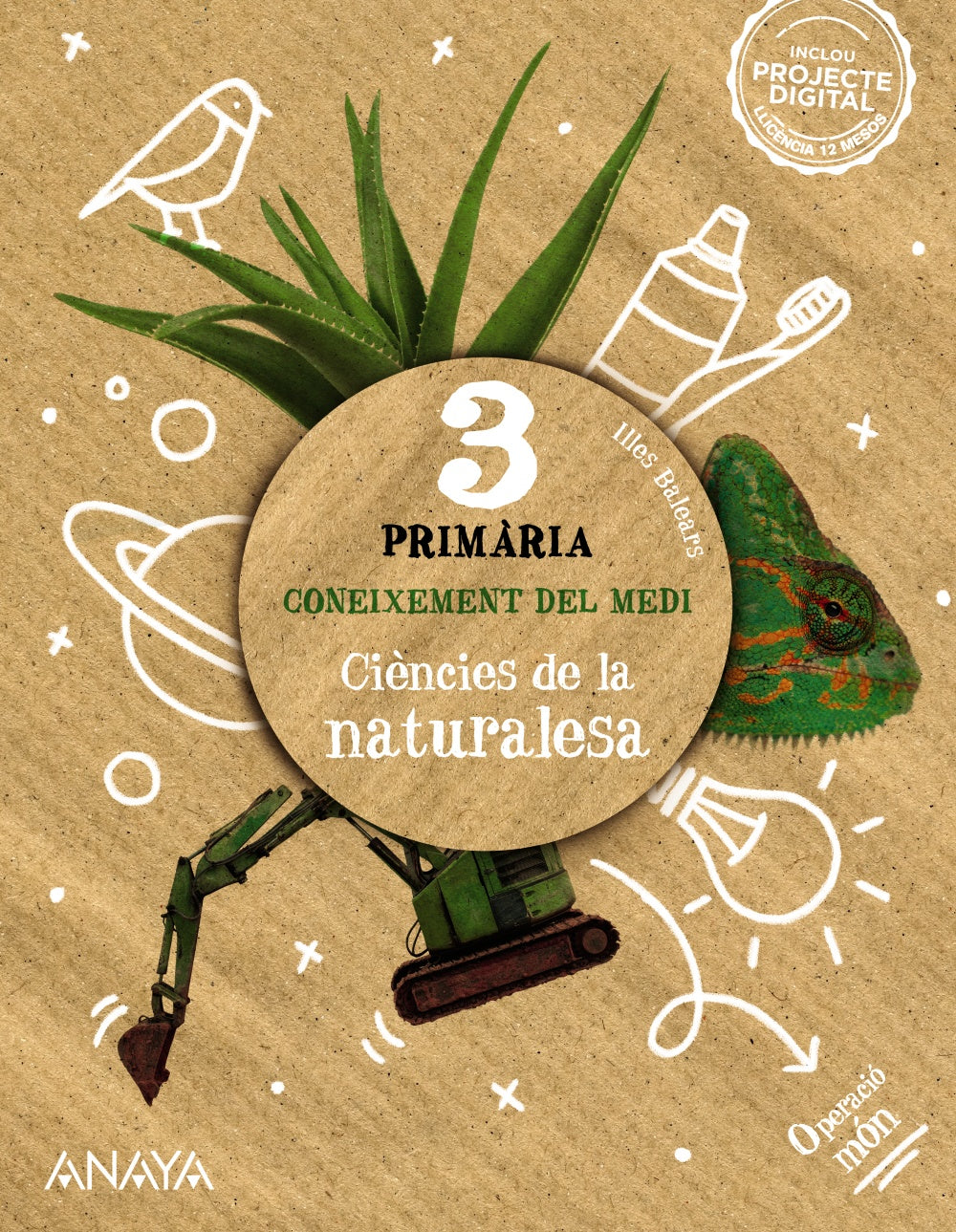 Coneixement del medi. Ciències de la naturalesa 3. (3º Primaria) Operació món | Varios autores | 9788414333495 (ANAYA TEXTO)