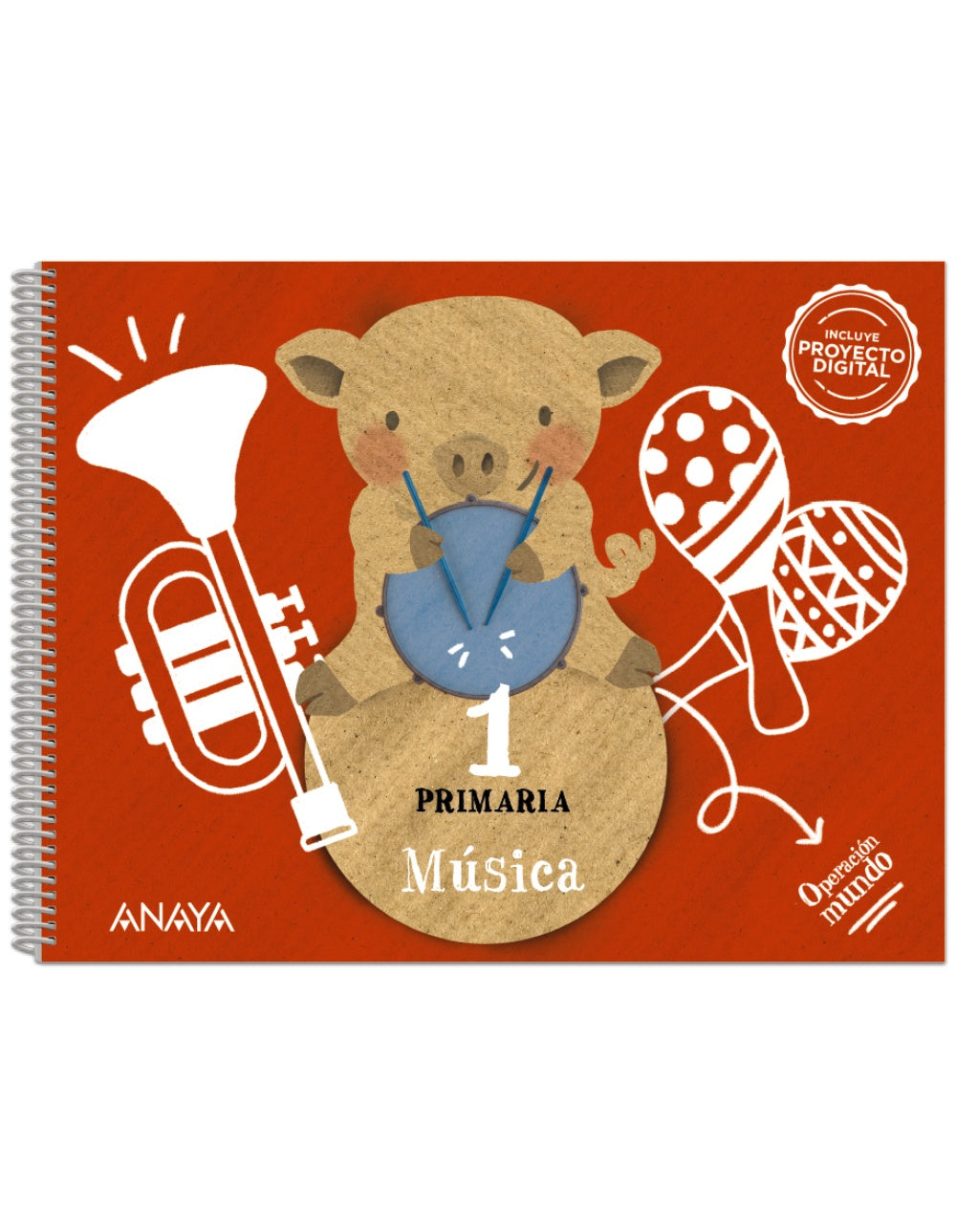 Música 1 (1º Primaria) Operación Mundo | Varios autores | 9788414311806 (ANAYA TEXTO) Imagen principal del producto