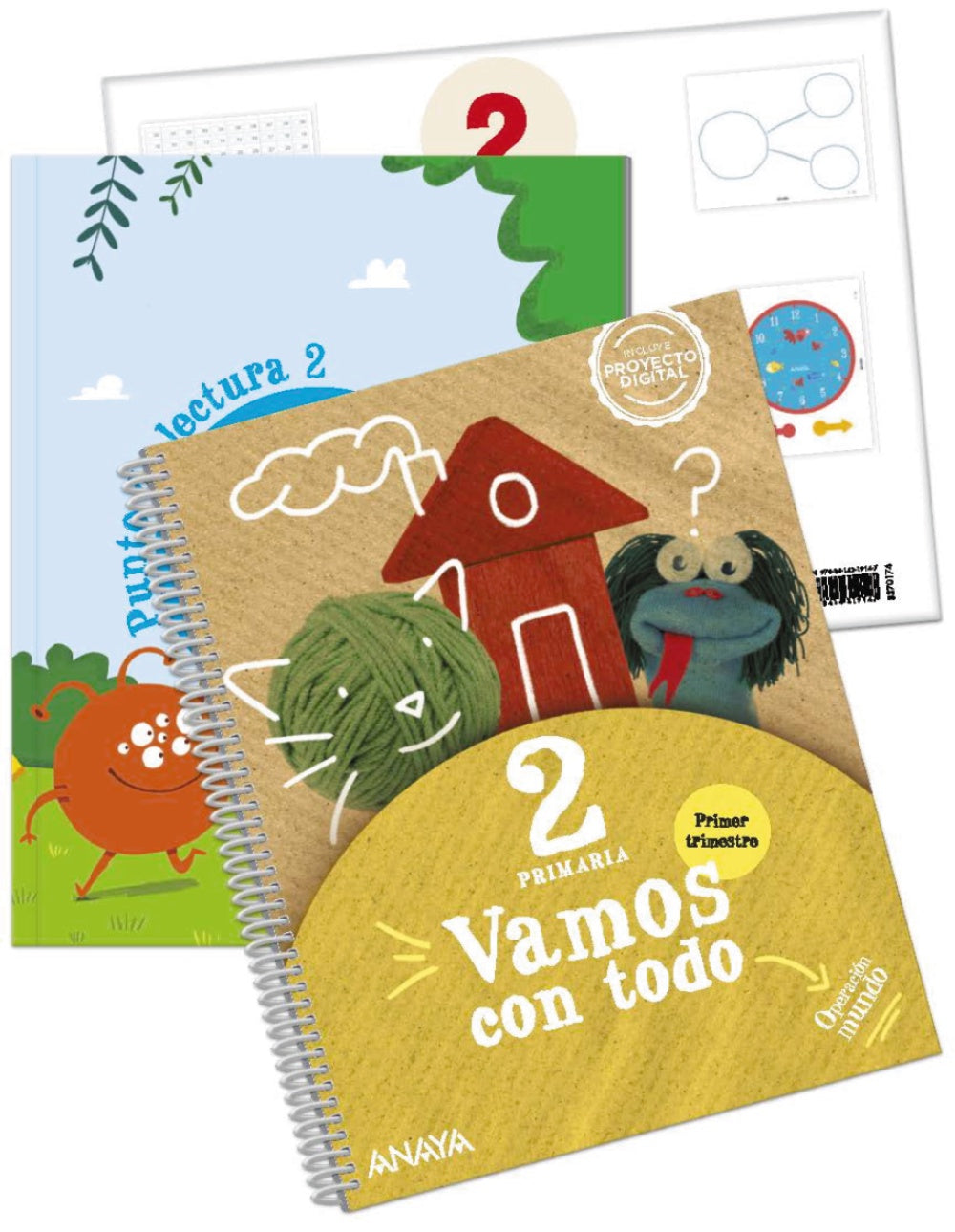 Vamos con todo 2. Primer trimestre. + Punto de lectura 2. + Material manipulativo (2º Primaria) Operación Mundo | Varios autores | 9788414320228 (ANAYA TEXTO)