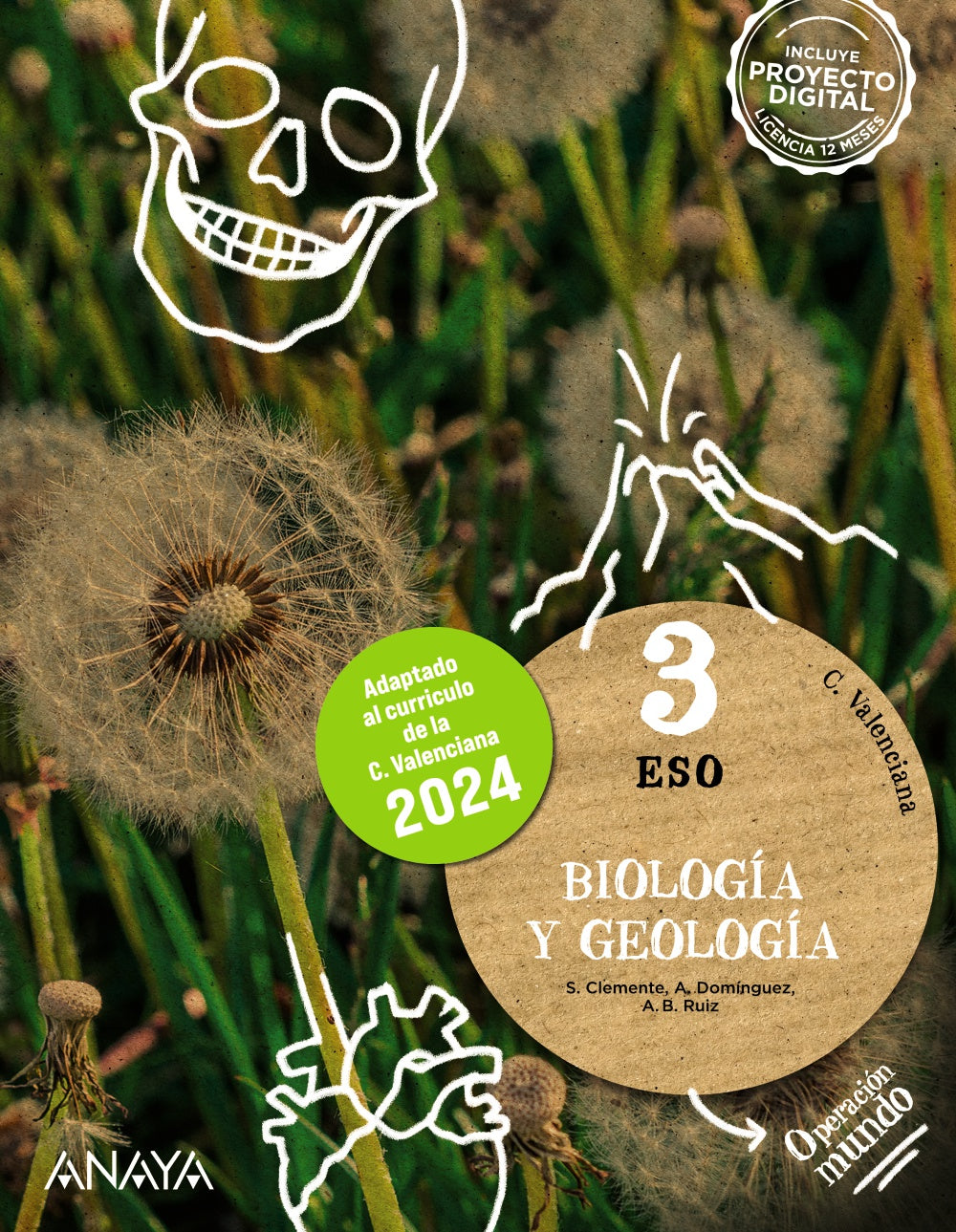 Biología y Geología 3 (Ed. 2024). Silvia Clemente Roca (ANAYA EDUCACIÓN) 9788469877364