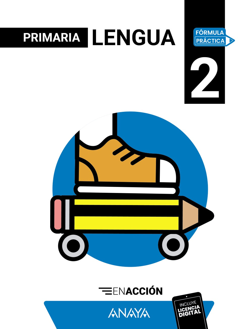 Lengua 2. En acción (2º Primaria) Fórmula Práctica | Varios autores | 9788414344088 (ANAYA TEXTO) Imagen principal del producto