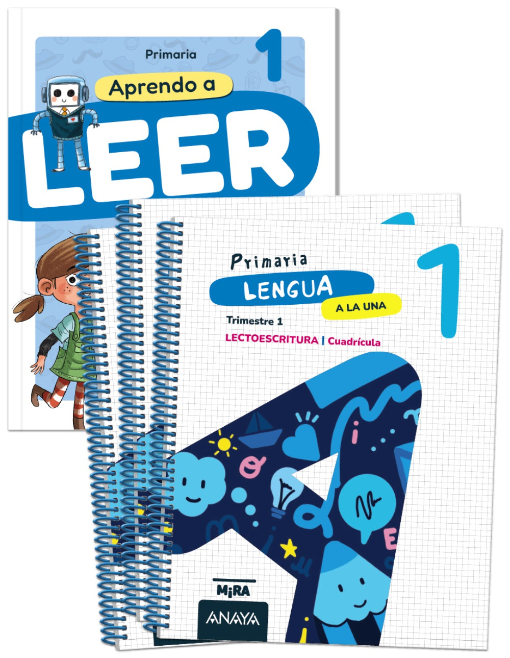 Lengua 1. A la una. Cuadrícula. + Aprendo a leer con Detectives del recreo. Grupo Anaya (ANAYA EDUCACIÓN) 9788414345788