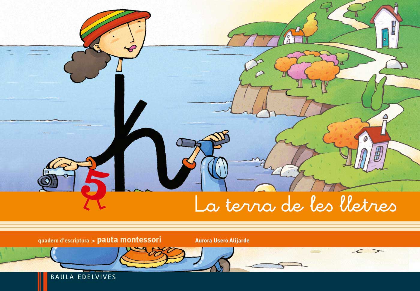 Quadern 5 d'escriptura (Pauta Montessori) La terra de les lletres. Aa. Vv. (Editorial Luis Vives (Edelvives)) 9788426384669 Imagen principal del producto
