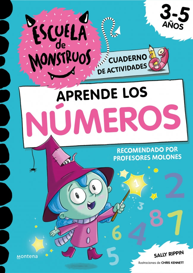 Escuela de Monstruos. Cuaderno de Actividades - Aprende los Números: Cuaderno de Matemáticas para Niños de 3 a 5 Años