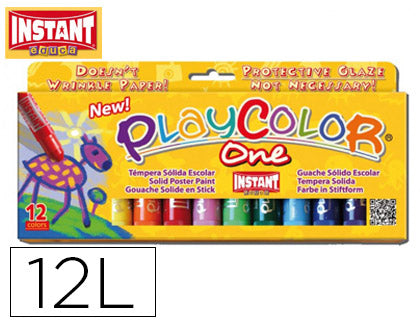 ✅ TEMPERA SOLIDA BASIC ONE ESTUCHE 12 COLORES SURTIDOS INSTANT Imagen principal del producto
